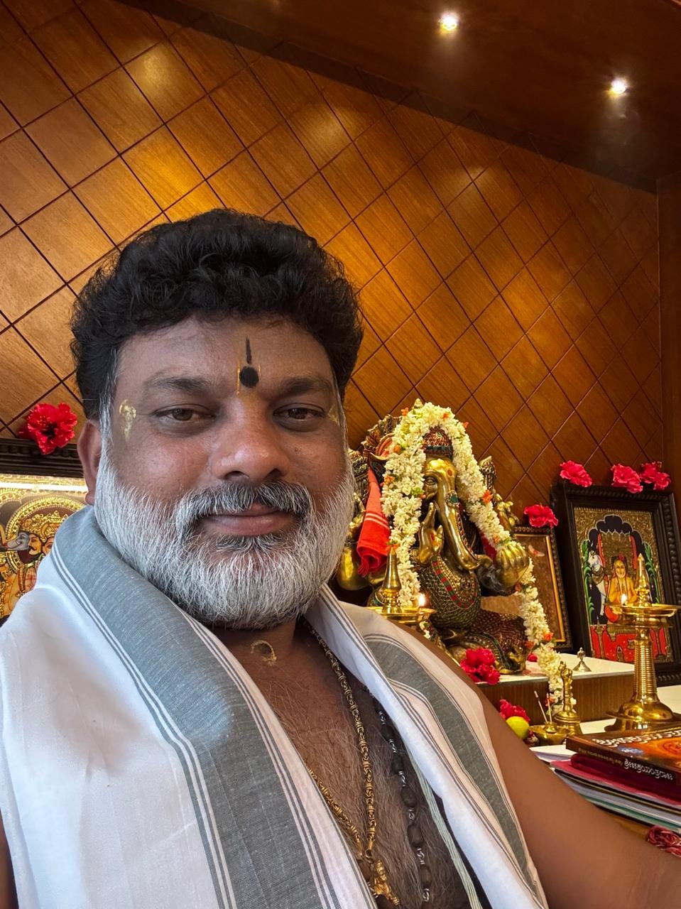 Guruji blessing devotees